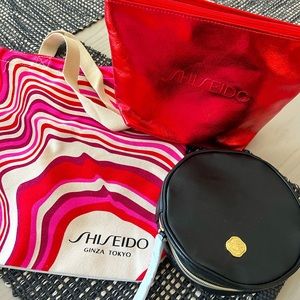 3 Shiseido make up/ tote bags